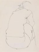 Eduardo Chillda (1924-2002) - Figure Drawing, 1949 graphite on paper 8 1/2 x 6 1/2 in., 21.6 x 16.