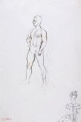 Edward Burra (1905-1976) - Untitled (Figure Study), 1923 pencil on paper, bearing the stamped