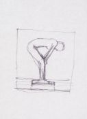 Euan Uglow (1932-2000) - Figure Study pencil on paper 6 1/4 x 4 1/8 in., 16 x 10.8 cm IMPORTANT: