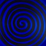 Sir Terry Frost (1915-2003) - Cobalt + Black Spiral, 2003 acrylic on canvas, signed, titled and