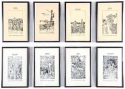 Gilbert & George (b. 1943; b. 1932) - Limericks: A postal sculpture in 8 parts, 1971 eight framed