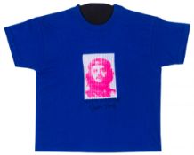 Gavin Turk (b. 1967) - Untitled (T-shirt) unique silk screen print on T-shirt, inscribed Happy