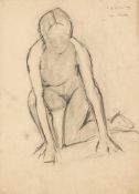 L.S. Lowry (1887-1976) - Figure study (ten minute drawing), circa 1960 graphite on paper signed L.