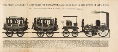 Brown (William H.) - The History of the first Locomotives in America,  first edition  ,   plates,