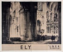 Taylor (Fred,  1875-1963) - ELY, LNER. Poster  offset lithograph in colours, 40 x 50ins (101 x