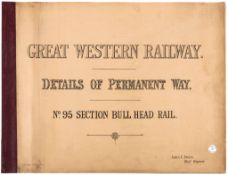 Great Western Railway. Details of Permanent Way. No  (James C.,  Chief Engineer  )     Great Western