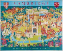 Lee  (Kerry) - Cambridge, British Railways. Poster  offset lithograph in colours, 40 x 50ins (101