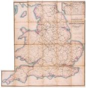 Cheffins (Charles F.) - Cheffin`s Map of the English & Scotch Railways, with an inset map showing