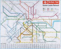 Anonymous - British Railways, Greater London Network. Poster  offset lithograph in colours, 40 x