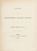 Stephenson (Robert) - Report on the Atmospheric Railway System,  first edition  ,   large folding