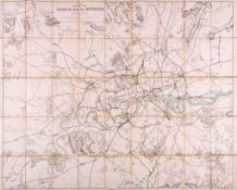 Official Railway Map of London and its Environs, showing from Enfield to Croydon, and Southall to