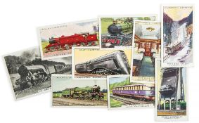 Cigarette Cards.- - 13 sets of Railway cigarette cards,  including   Ogden`s Construction of Railway