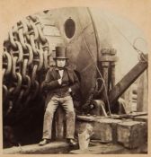 Robert Howlett (1831-1858); George Downes - Isambard Kingdom Brunel, 1857 Two albumen prints