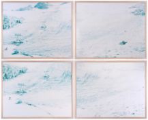 Walter Niedermayr (b.1952) - Vedretta Presena I, 1996 (quadriptych) Four chromogenic prints, each