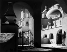 Ansel Adams (1902-1984) - Arches, North Court Mission San Xavier del Bac, Tucson, Arizona, 1968