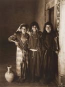 Rudolf Lehnert and Ernest Landrock (1878-1948/66) - Three Smiling Girls, Tunisia, ca.1905 Gelatin