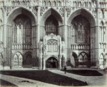 Roger Fenton (1819-1869) - Peterborough Cathedral, ca.1857 Albumen print mounted on contemporary