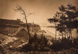 Fred Judge (1872-1950) - Durley Chine in Bournemouth, 1918 Bromoil transfer print, signed in black