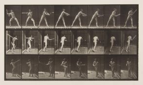 Eadweard Muybridge (1830-1904) - Baseball, Batting, Plate 277, 1887 Collotype from Animal