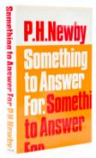 Newby (P.H.) - Something to Answer For,  first edition of the first Booker Prize winning