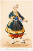 France.- Costumes.- - Les Cantinieres de France,  25 hand-coloured lithographed plates, heightened
