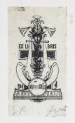 Webb (Joseph, 1908-1962) - A group of four bookplates, including Giles Eagle`s bookplate, A.E.