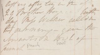 Journal, including four references to Horatio Nelson, autograph manuscript (William,first Earl,