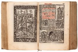 Breviary.- - Breviariun Romanum Novissime,large woodcut on title, 22 full-page woodcuts in the text,