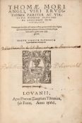 Omnia, quae hucusque ad manus nostras pervenerunt, Latina Opera, double column ( Sir Thomas)