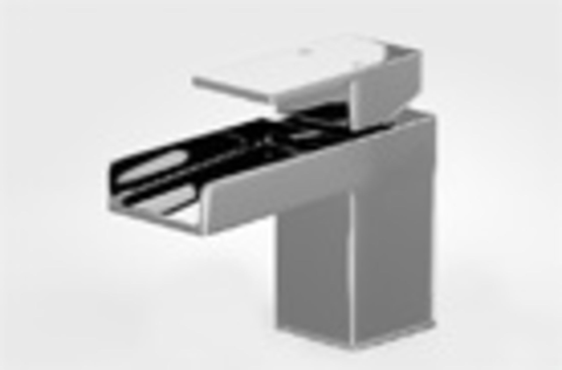 Chrome waterfall tap with slotted basin waste Appraisal: New / Good Serial No:  Location: Unit 1A,