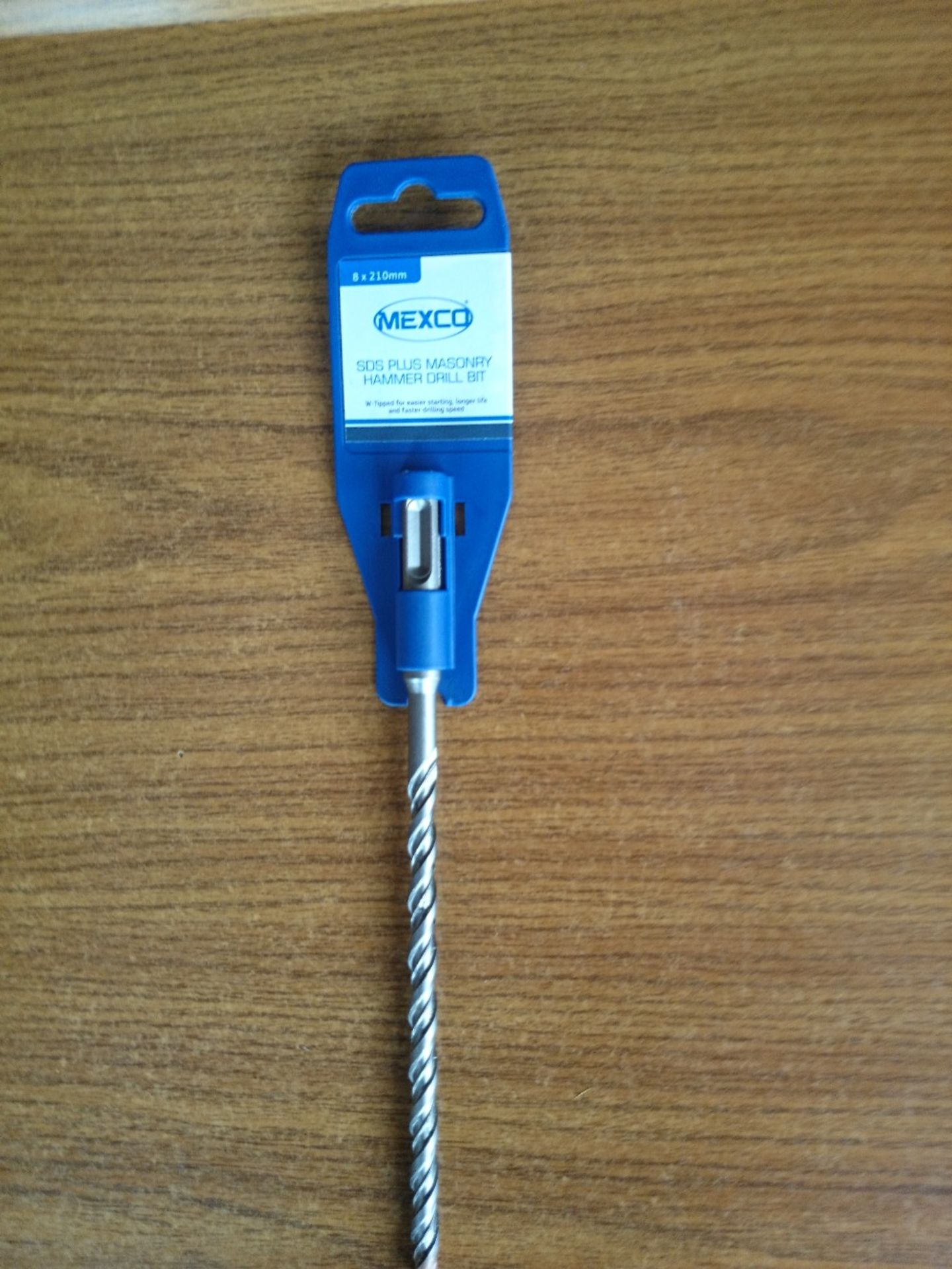 10x Mexco 8mm diam x 210mm SDS Plus Drill bit Appraisal: New and in Retail packaging Serial No: