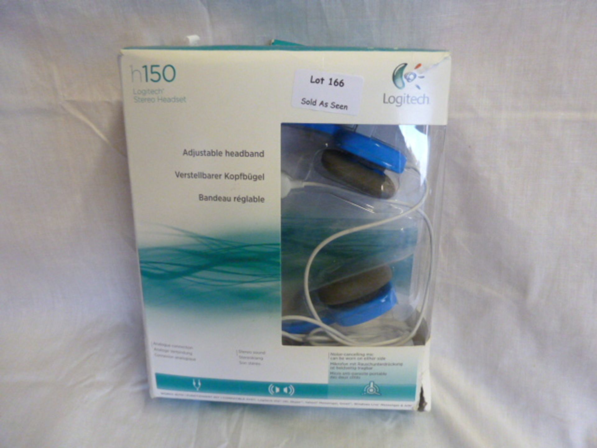 Logitech H150 Stereo Headset with Microphone (RRP £14.99) Appraisal: Untested Serial No: N/A