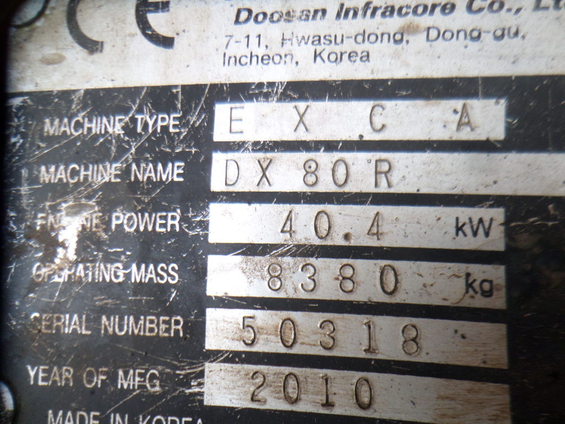 Doosan, DX80R - Image 7 of 9