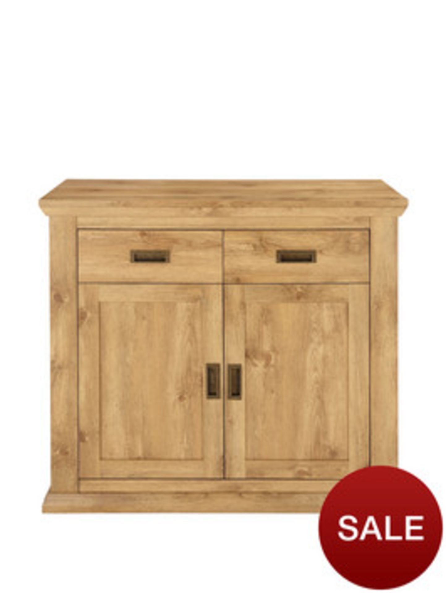 Rustic oak Clifton 2dr 2drw sideboard