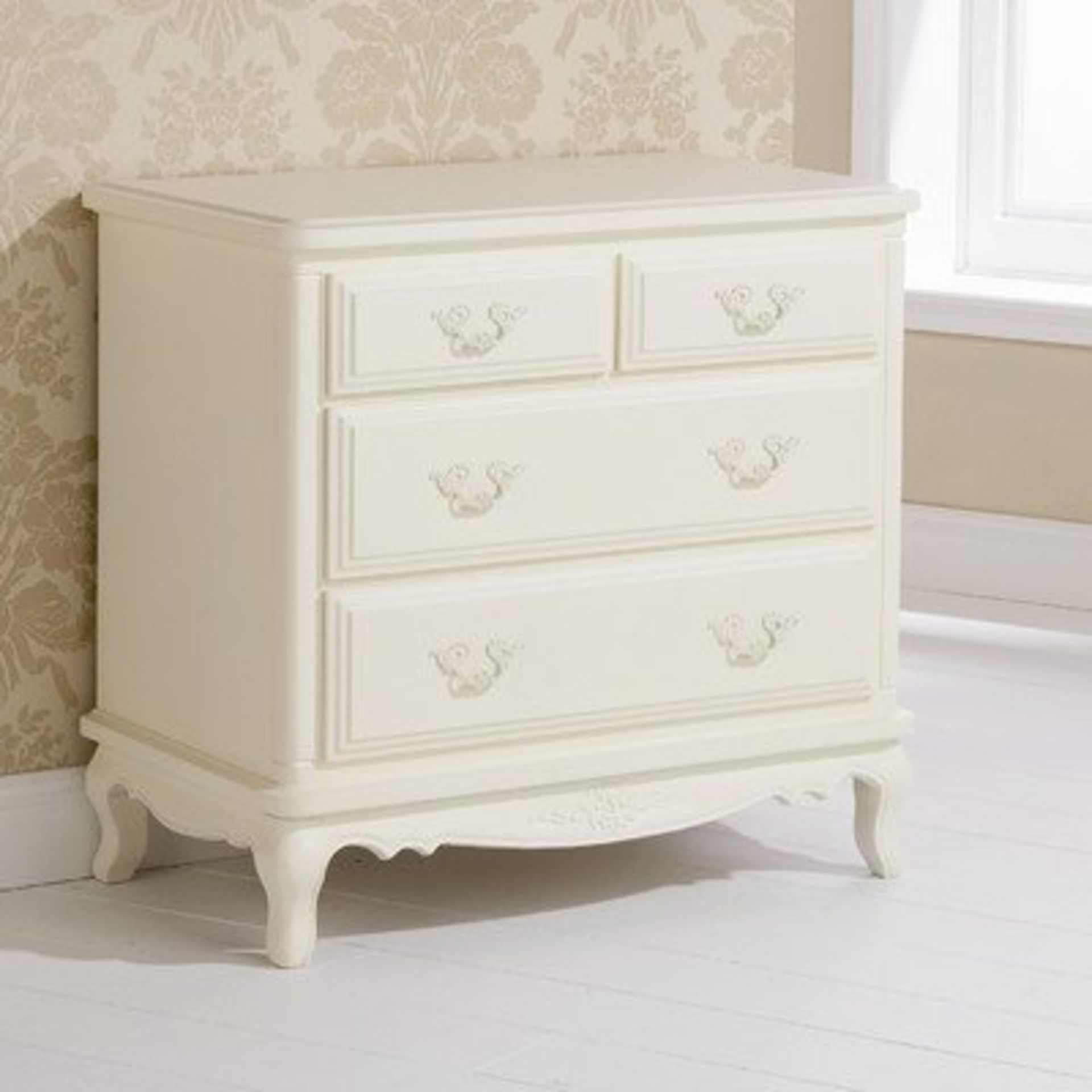 Mountrose 2 + 2 drawer chest in ivory 1 of 1