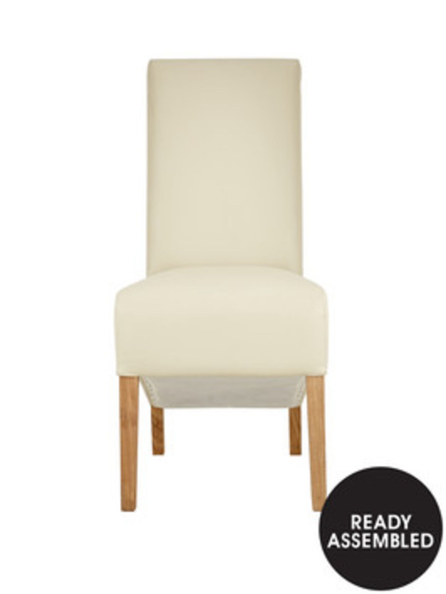 Sienna chairs in Cream leather and suede