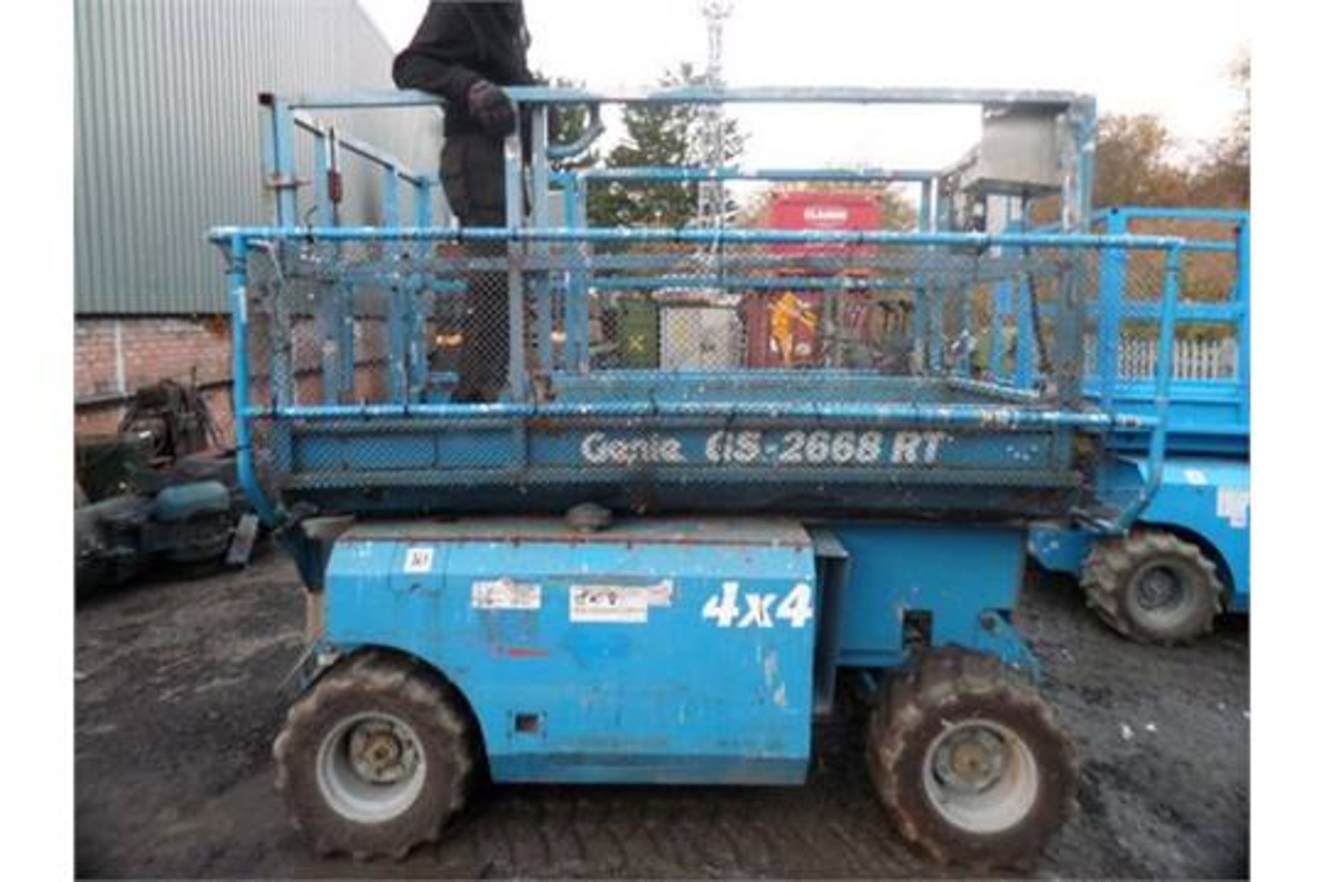 GENIE GS 2668 RT {015141} 4X4 Diesel Scissor Lift Powered by kubota D905 engine and SWL on - Image 2 of 4