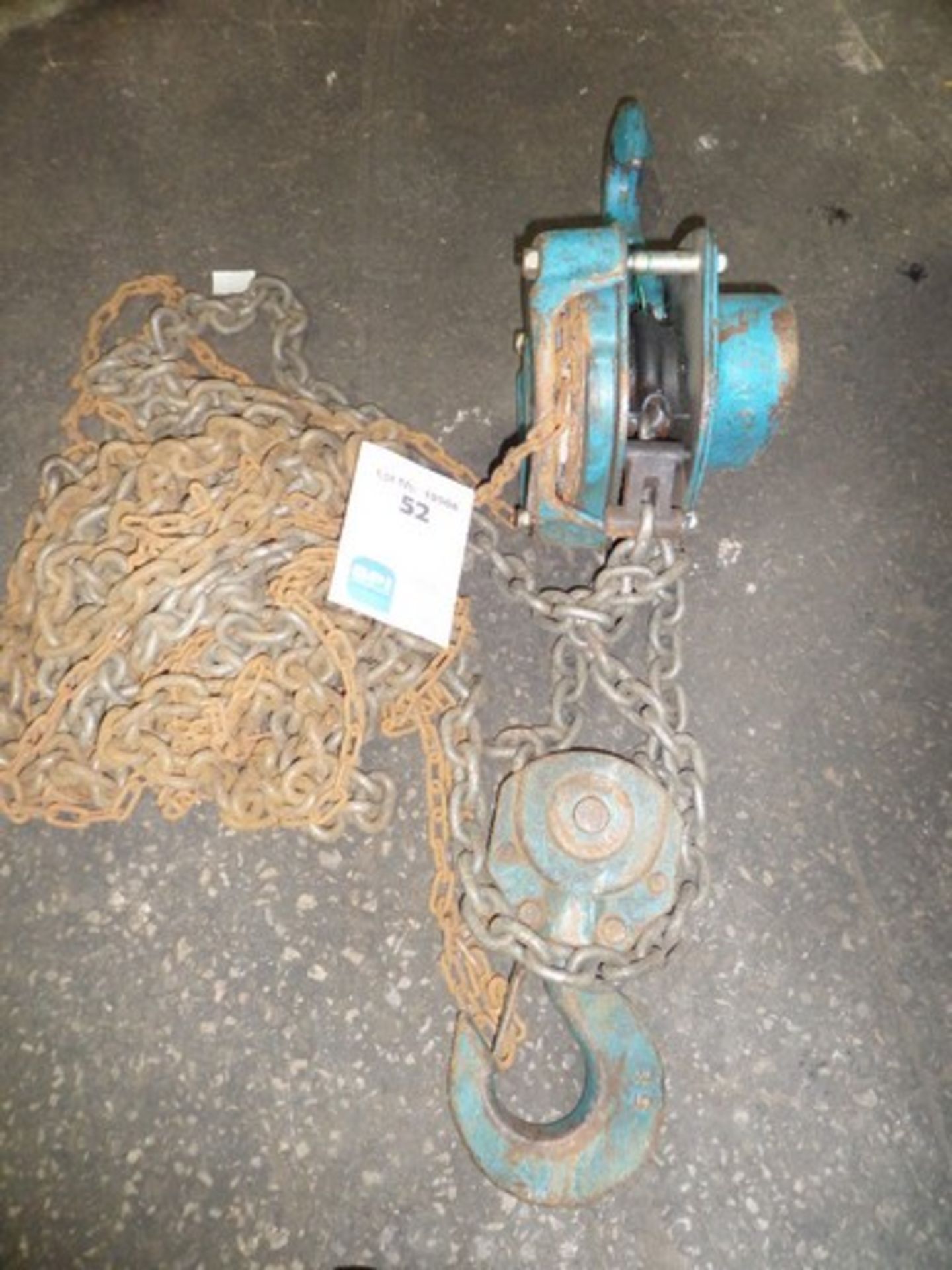 PFAFF Hublast 5000kg {015277} 5000KG CHAIN HOIST-6M LIFT Tested and is in good working order.
