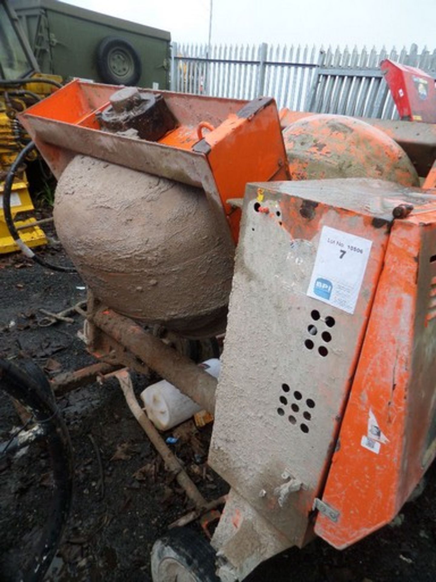 Belle  {014438} Belle Yanmar L40 Diesel Concrete Mixer 5/3-  Electric key start Good working order