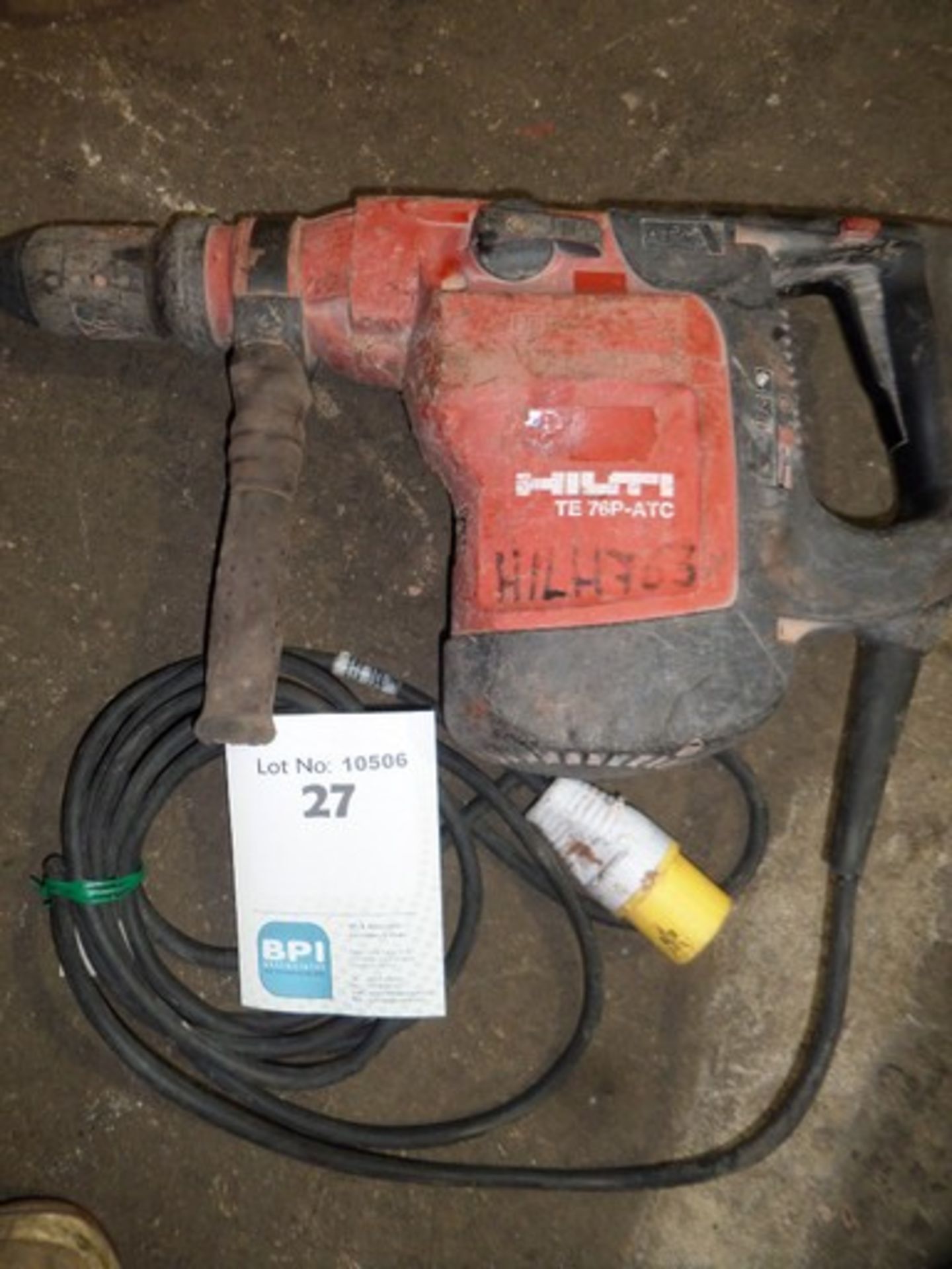 Hilti TE 76P-ATC {015191} HEAVY DUTY ATC COMBI-HAMMER 110V 110v 16amp connection and appears to be