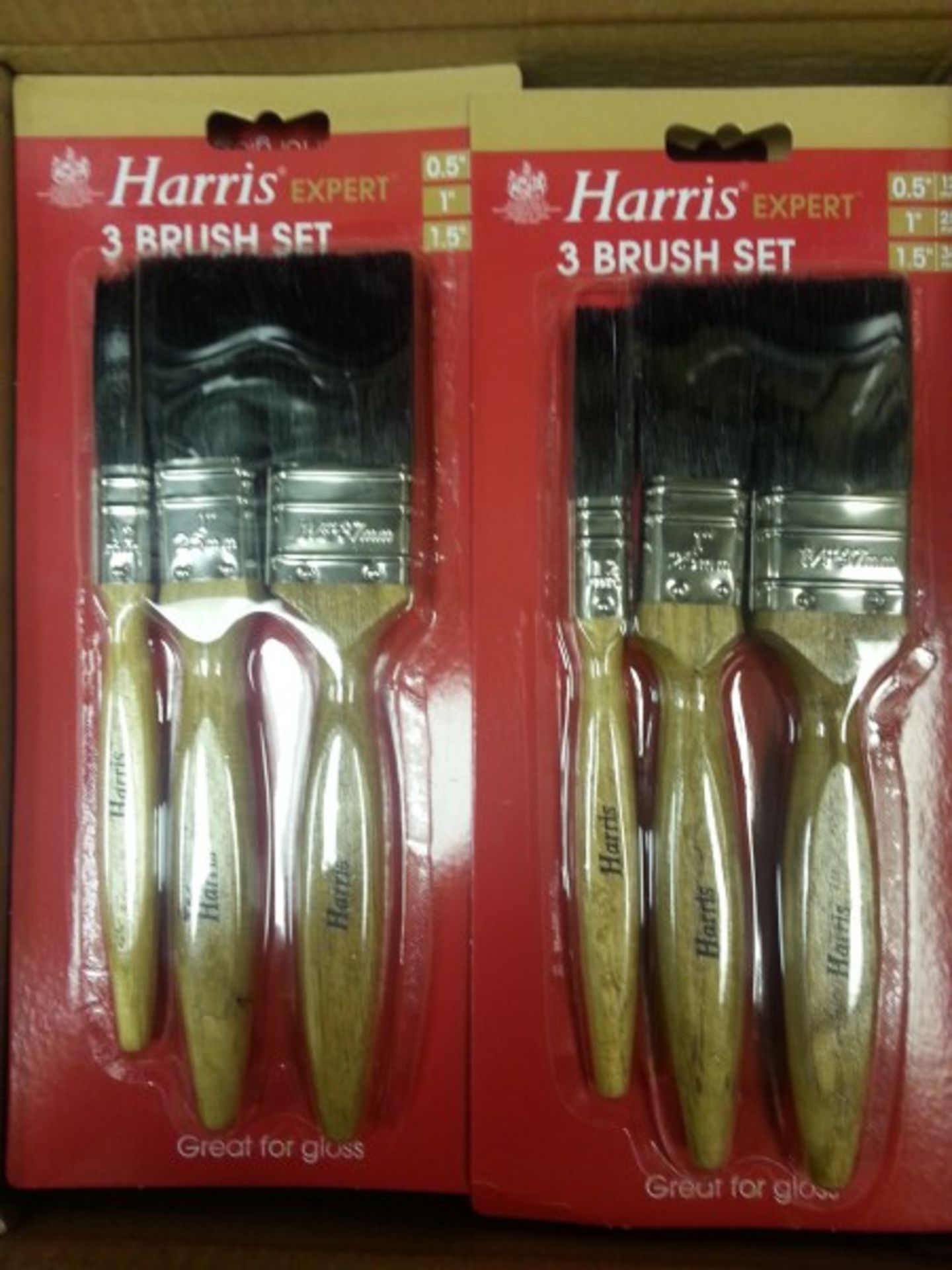 20 x HARRIS EXPERT 3PACK GLOSS BRUSHES Appraisal: new Serial No:  Location: COATBRIDGE Viewing: BY