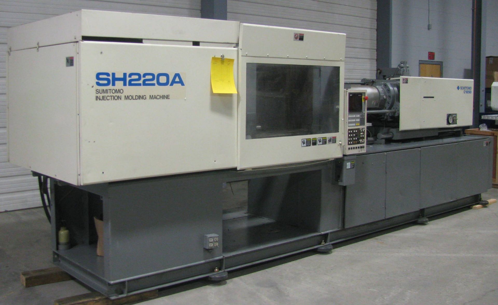 220 Ton, 23.8 oz. SUMITOMO SH220A Injection Molding Machine