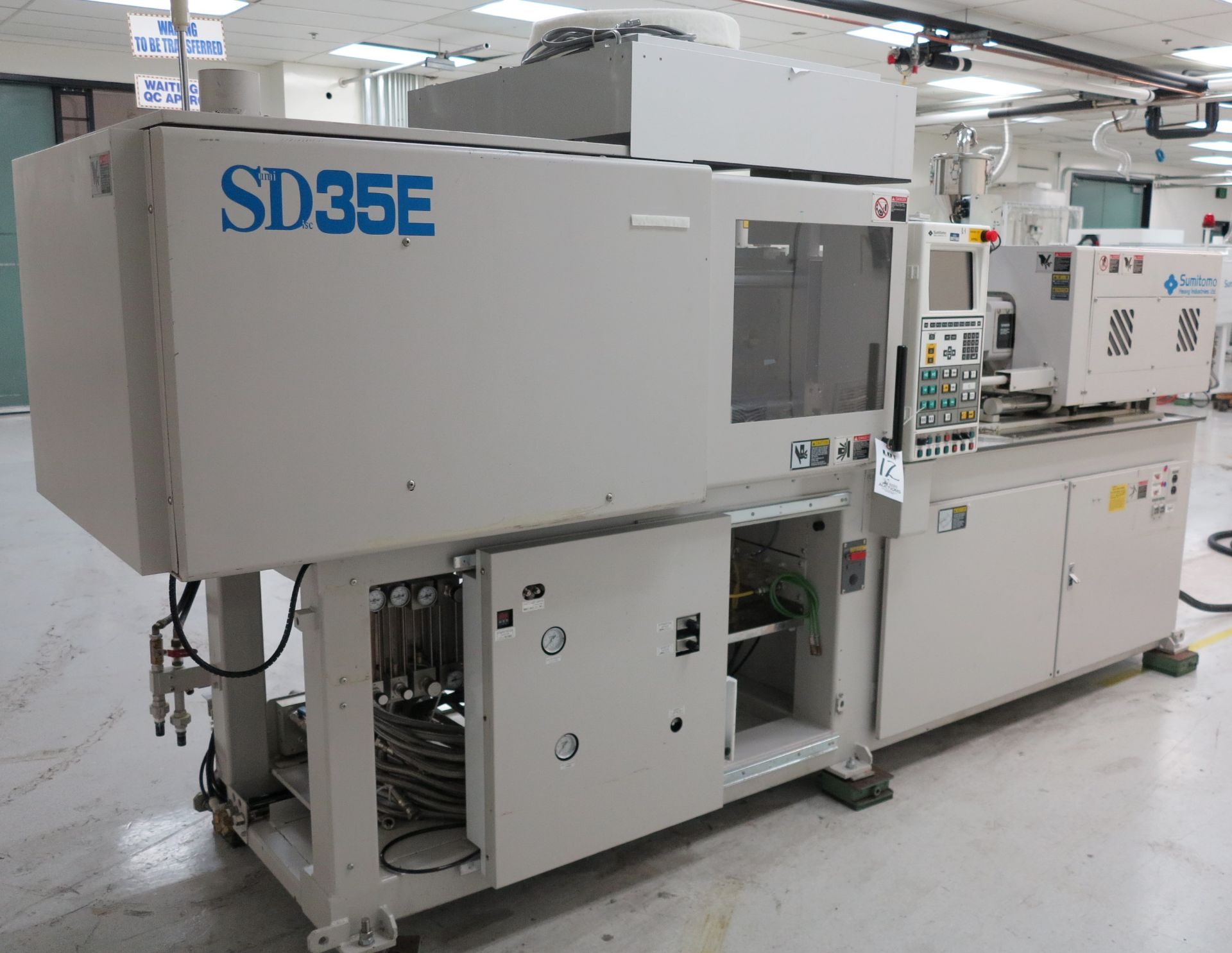 35 Ton, 1.04 oz. SUMITOMO SD35E Electric Injection Molding Machine - Image 2 of 7