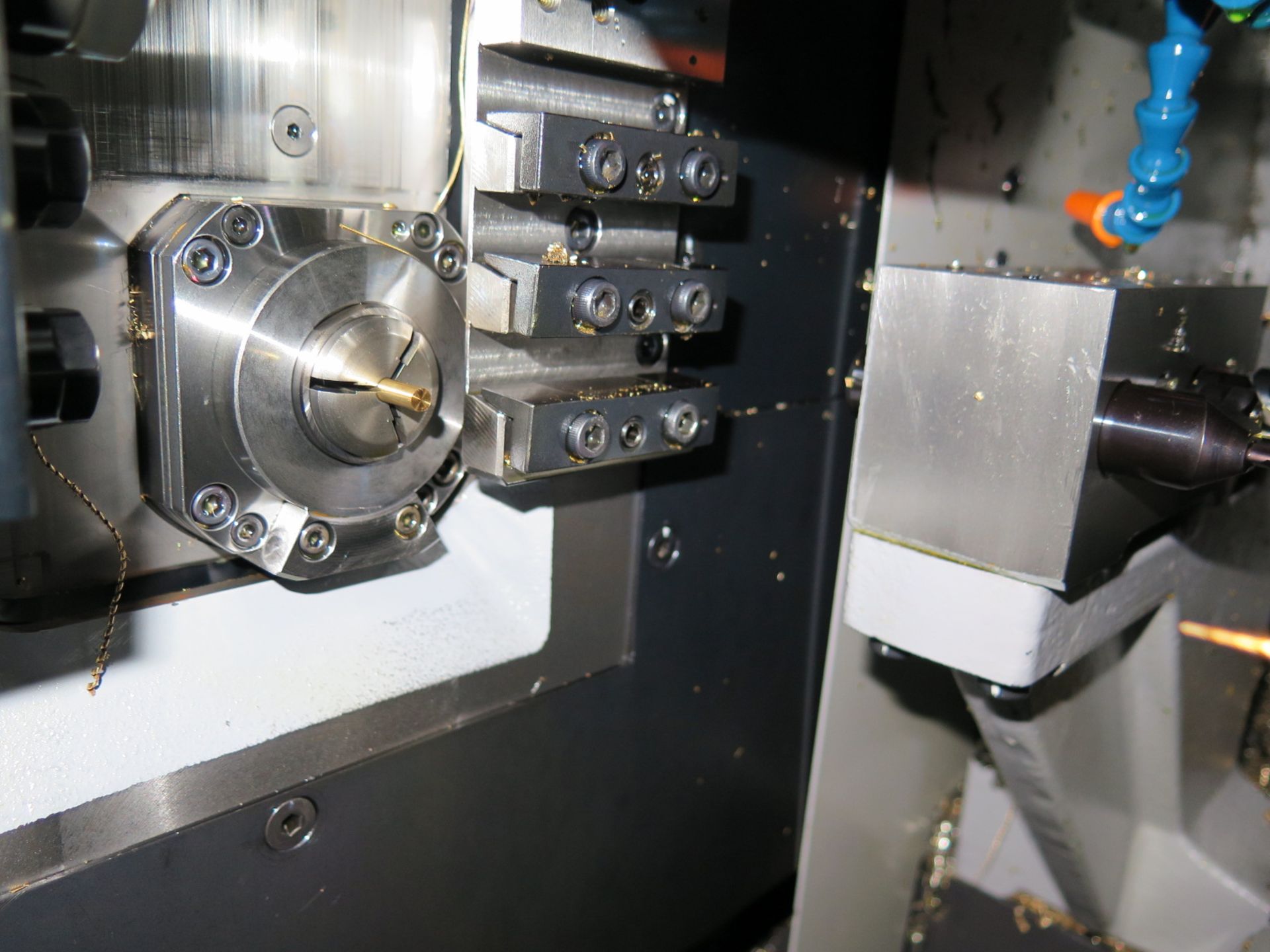 2011 Tsugami BE20-V Twin Spindle 5-Axis Live Tooling CNC Screw Machine s/n 6015 w/ Fanuc Series - Image 7 of 16