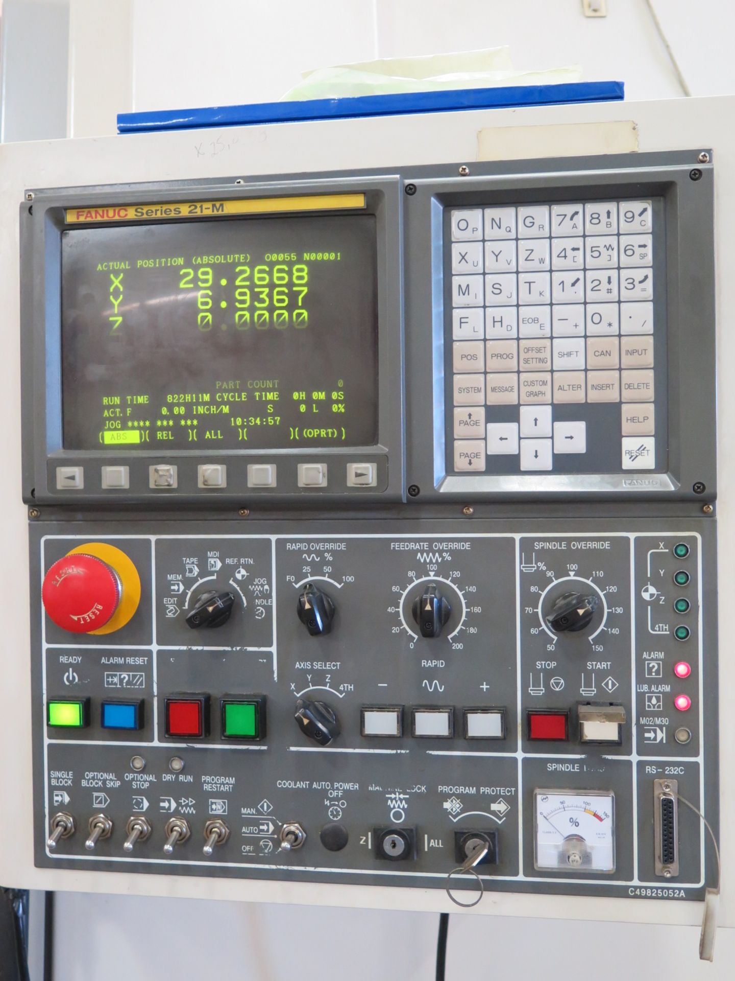 Daewoo Mynx 500 CNC Vertical Machining Center w/ Fanuc Series 21-M Controls, 24-Station ATC, CAT- - Image 2 of 8