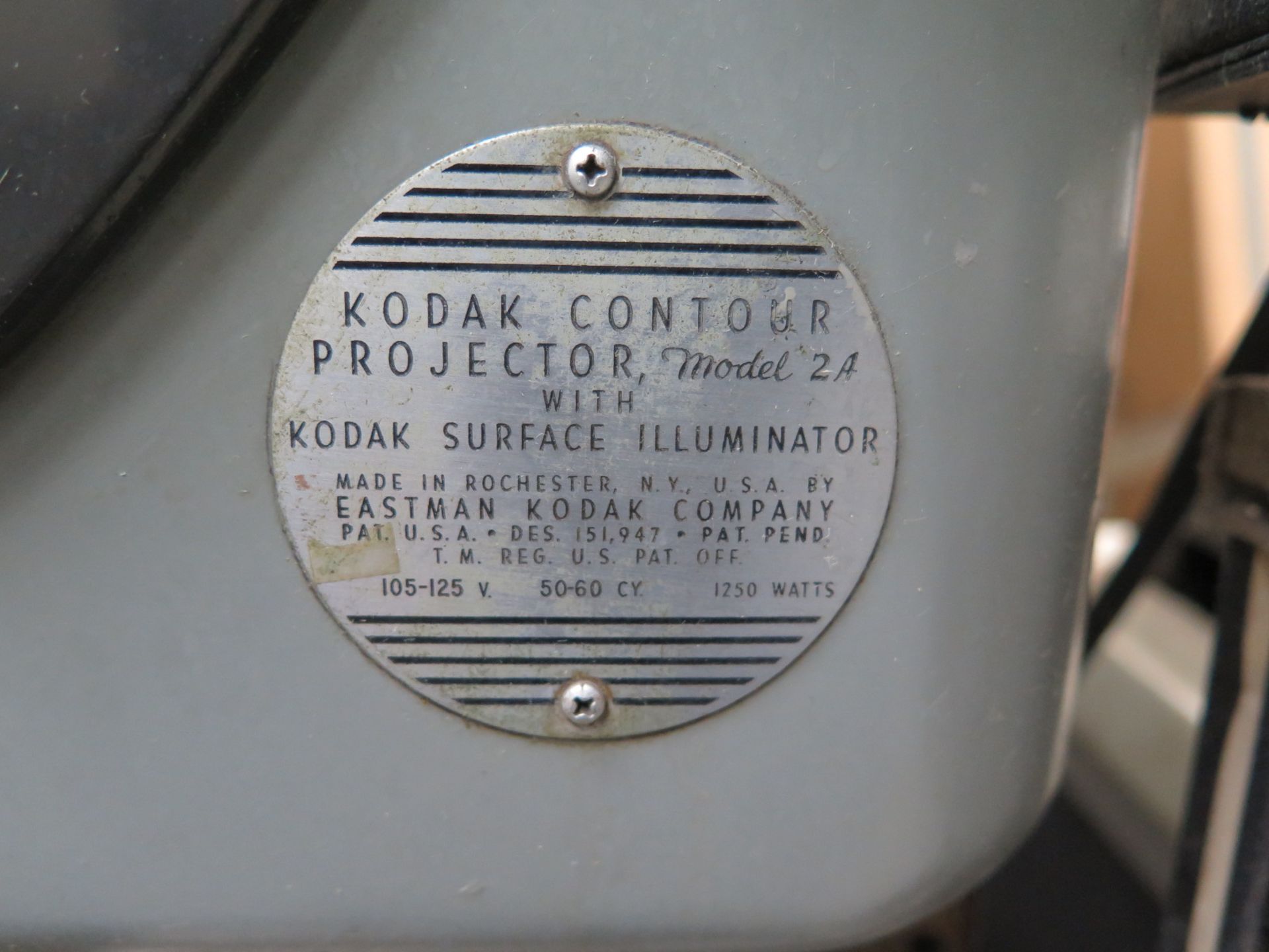 Kodak mdl. 2A 14â€ Floor Model Optical Comparator w/ Tri-Onics DROâ€™s, Surface and Profile - Image 3 of 3