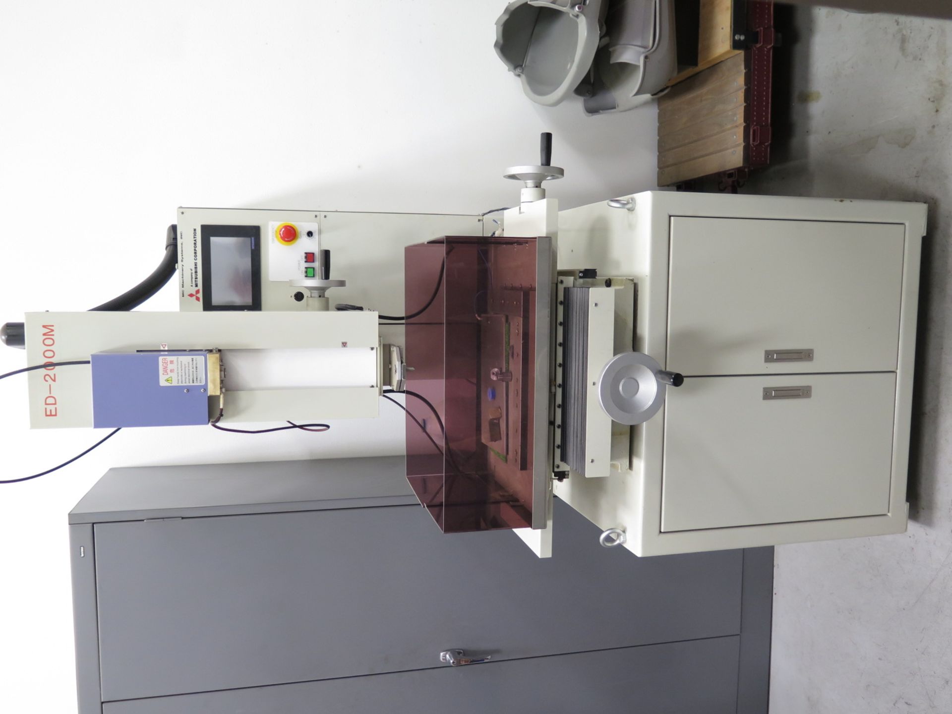 Mitsubishi ED-2000M EDM Small Hole Drill s/n 1004-1146 w/ Mitsubishi PLC Controls, 8â€ x 12â€ Work