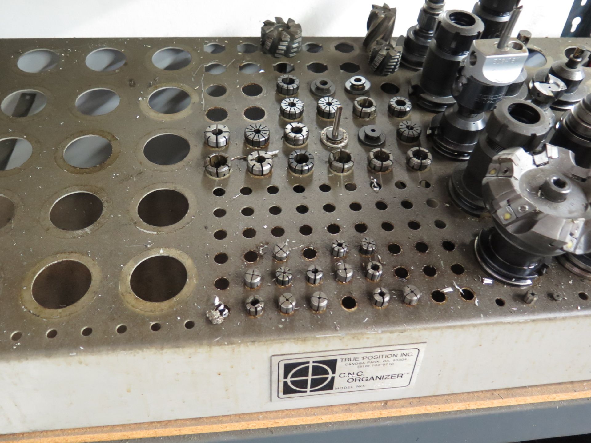 (14)CAT-40 Taper Tooling w/ Tooling Rack and Shelf - Image 5 of 6