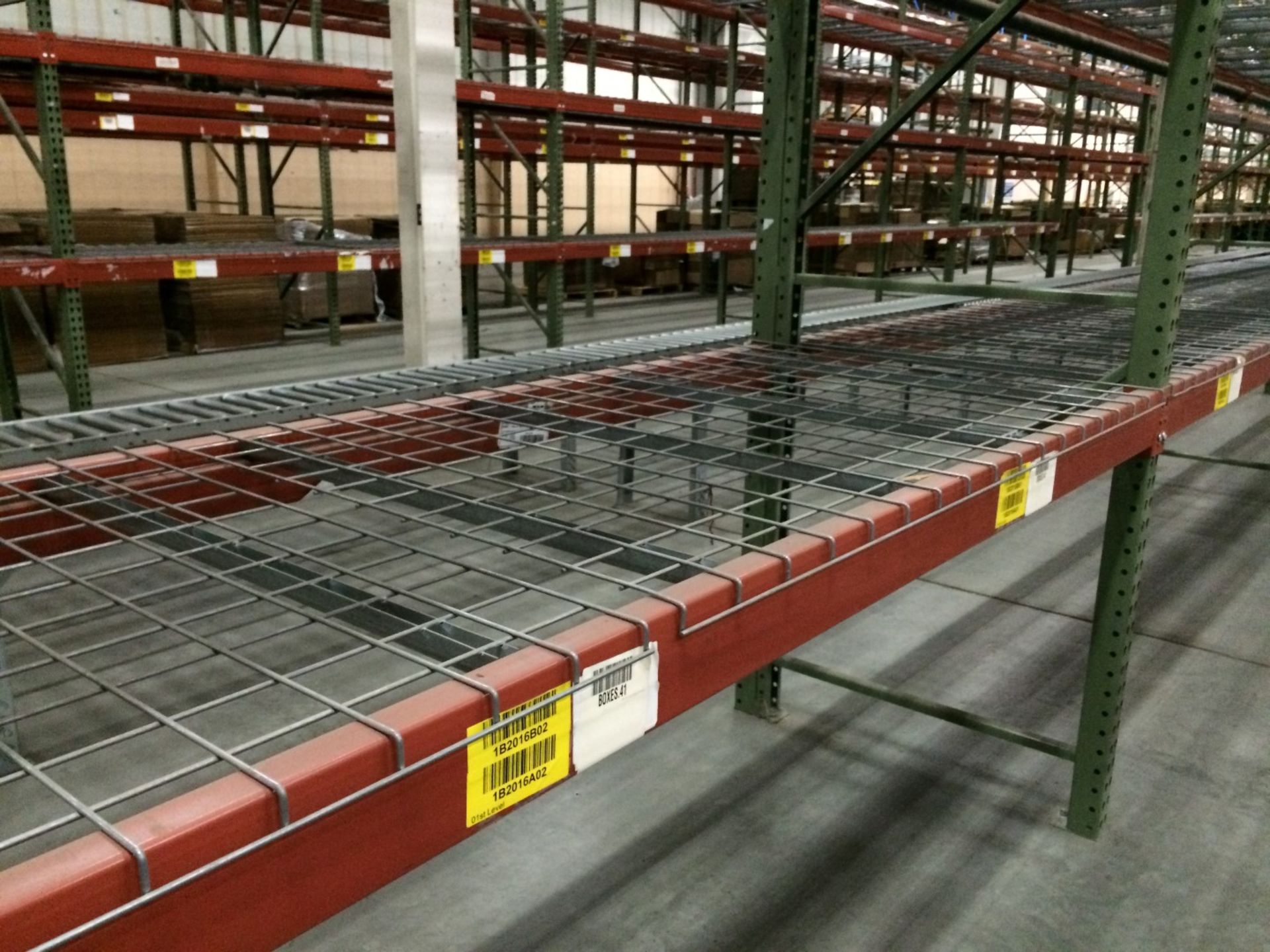 264"H X 42"D X 144"L TEARDROP PALLET RACKS (14 BAYS WITH 5 BEAM LEVEL), - Image 2 of 10