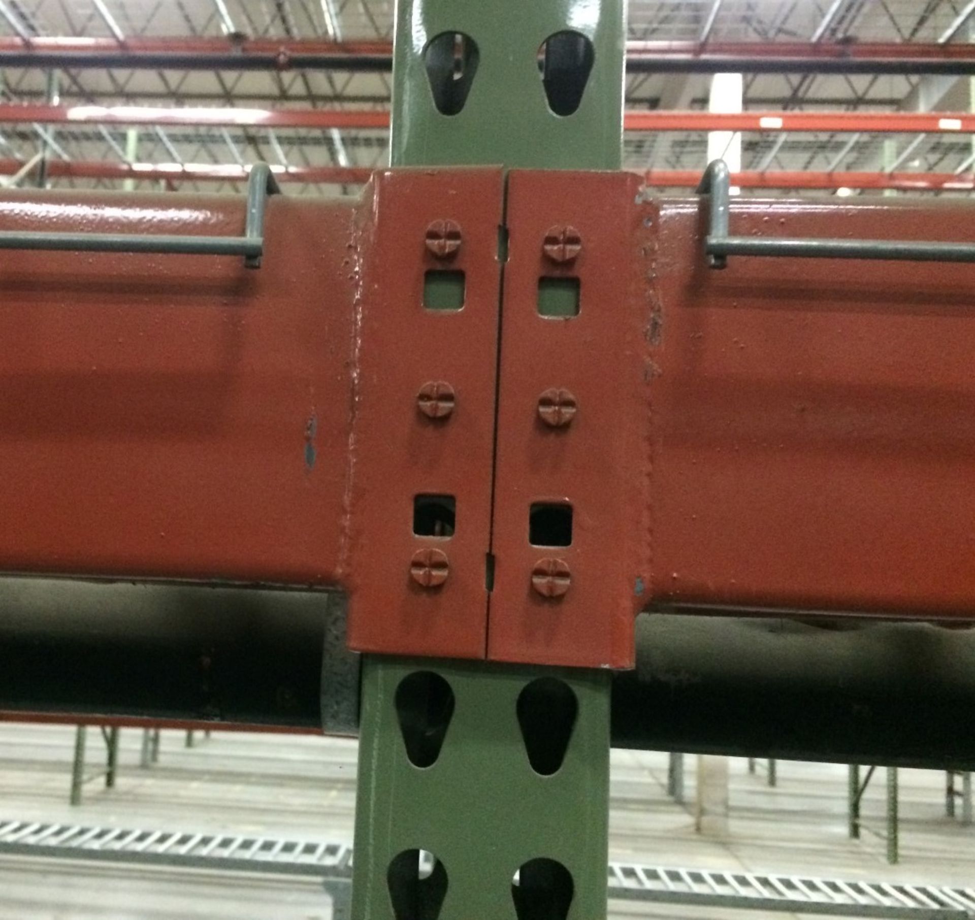 264"H X 42"D X 144"L TEARDROP PALLET RACKS (14 BAYS WITH 5 BEAM LEVEL), - Image 4 of 10